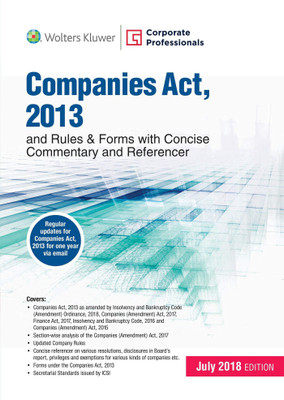 Companies Act, 2013 and Rules & Forms: With Concise Commentary and Referencer(English, Paperback, Corporate Professionals)