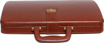 

OBANI Faux leather briefcase Medium Briefcase - For Men(Tan)