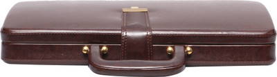 

JASHMIN Faux leather briefcase Medium Briefcase - For Men(Brown)