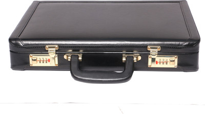

OBANI Faux leather briefcase Medium Briefcase - For Men(Black)