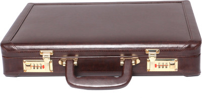 

JASHMIN Faux leather briefcase Medium Briefcase - For Men(Brown)