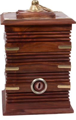 

Craft Trade Wooden Carter Coin Bank (Brown6) Coin Bank(Brown)