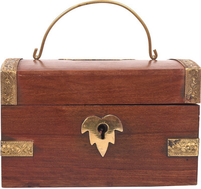 

Craft Trade Wooden Brown Color Money Bank/Coin Bank (Brown14) Coin Bank(Brown)