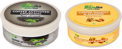 

Basaika Herbal Care Combo Pack of 2 ( Coffee activated Charcoal peel of mask & Coffee Walnut & Almond face Scrub), 50gms each(Set of 2)