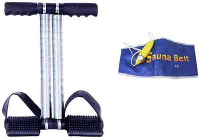 

COMODO Double Spring Tummy Trimmer With Sauna Slim Slim Blue Slimming Belt For Weight Reduction(Set of 2)