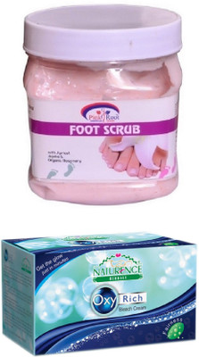 

Pink Root FOOT SCRUB 500ML WITH NATURENCE OXY RICH BLEACH 230G(Set of 2)