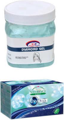 

Pink Root DIAMOND GEL 500ML WITH NATURENCE OXY RICH BLEACH 230G(Set of 2)