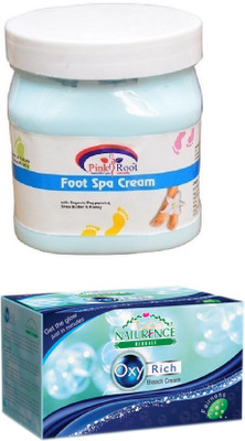 

Pink Root FOOT SPA CREAM 500ML WITH NATURENCE OXY RICH BLEACH 230G(Set of 2)