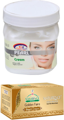 

Pink Root PEARL CREAM 500ML WITH NATURENCE GOLD BLEACH 200G(Set of 2)