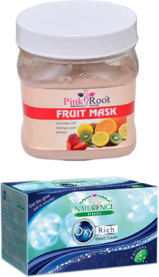 

Pink Root FRUIT MASK 500ML WITH NATURENCE OXY RICH BLEACH 230G(Set of 2)