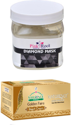 

Pink Root DIAMOND MASK 500ML WITH NATURENCE GOLD BLEACH 200G(Set of 2)