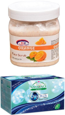 

Pink Root ORANGE SCRUB 500ML WITH NATURENCE OXY RICH BLEACH 230G(Set of 2)