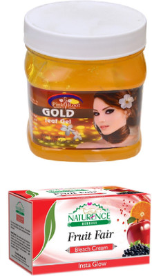 

Pink Root GOLD GEL 500ML WITH NATURENCE FRUIT BLEACH 200G(Set of 2)