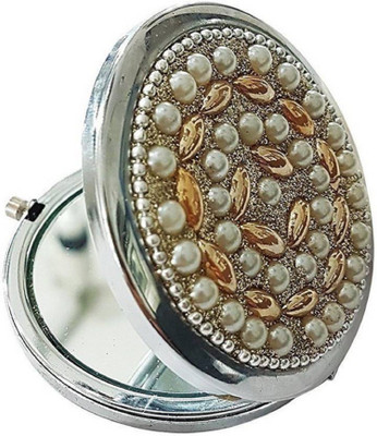 

INAAYA Folding Pocket Mirror For Women And Girls, Golden
