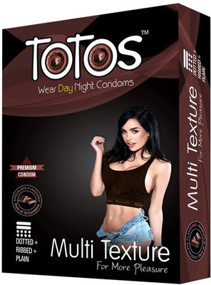 

TOTOS CHOCOLATE MULTI TEXTURE DOTTED FOR MEN CONDOM Condom(10S)