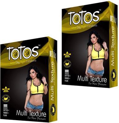 

TOTOS BANANA MULTI TEXTURE DOTTED FOR MEN CONDOM Condom(Set of 2, 20S)