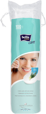 

BELLA Round Cotton Pads - 100 Pieces (Aloe Vera) PACK OF 4 =400 PADS(100 Units)