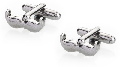 Shining Jewel Brass Cufflink Set(Silver)