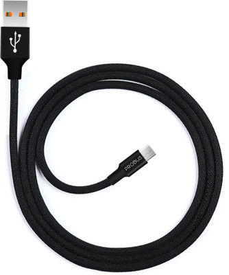 Probus Micro USB Cable 2 A 1 m 1M Long Fast Charging 3.6 Amp & High Speed Data Sync Nylon Braided Original Tough Black Micro(Compatible with All Smartphones, Tablets and MP3 player, Black, One Cable)