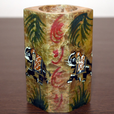 

SPECILA 1 Compartments Soap Stone Pen Stand(Natural Soap Stone)