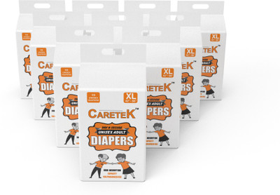 

CARETEK Tab-Style Diaper XL 100 Adult Diapers - XL(100 Pieces)
