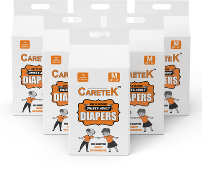 

CARETEK Tab-Style Diaper M 60 Adult Diapers - M(60 Pieces)