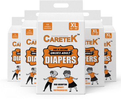 

CARETEK Tab-Style Diapers Adult Diapers - XL(60 Pieces)