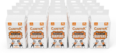 

CARETEK Tab-Style Diaper XL 200 Adult Diapers - XL(200 Pieces)