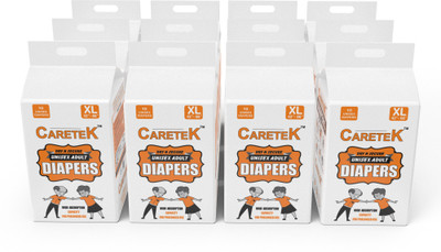

CARETEK Tab-Style Diapers Adult Diapers - XL(120 Pieces)