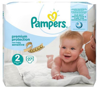 

Pampers Premium Protection New Baby Sensitive Diapers (Size 1) - Mini-27Pc (3-6Kg) - New Born