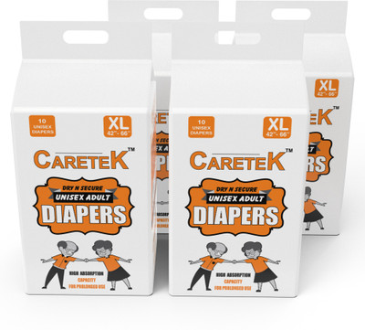 

CARETEK DIAPERS_B Adult Diapers - XL(40 Pieces)