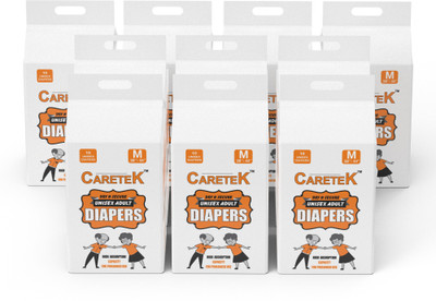 

CARETEK Tab-Style Diaper M 100 Adult Diapers - M(100 Pieces)