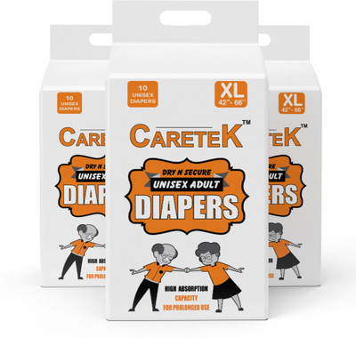 

CARETEK DIAPERS_i Adult Diapers - XL(30 Pieces)
