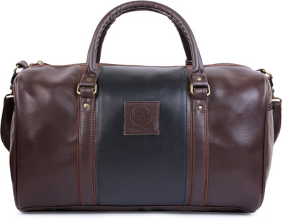 

Hyper Adam 18 inch Leather Rite Trendy Unique Bag With Two Side Pockets, Travel Duffel Bag(Brown)
