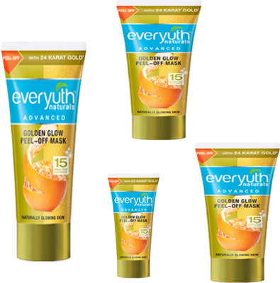 

EVERYUTH NATURALS 1 GOLDEN GLOW PEEL-OFF MASK 90 GM+1 GOLDEN GLOW PEEL-OFF MASK 30 GM+2 GOLDEN GLOW PEEL-OFF MASK 50 GM +(50 g)