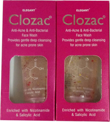 

Elegant CLOZAC FACE WASH (ANTI ACNE & ANTI PIMPLES) Face Wash(120 ml)