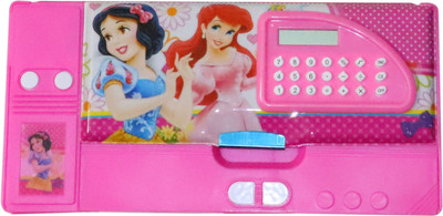 

Parteet Multifunctional Jumbo Dual Side Magnetic Multipurpose Pencil Box With Calculator For Kids(Princes) Geometry Box(Multicolor)