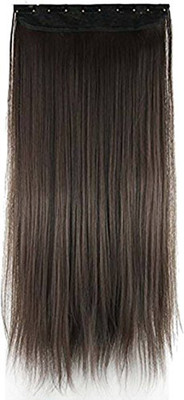 

New Arihant Traders Five Clip based Premium Quality Synthetic Extension (Looks like Real ) (Brown Color) Hair Extension