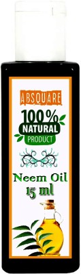 

absquare 100 % Natural & Pure Neem OIl 15 ml (Pure Organic Neem Oil Cold Pressed Oil for Hair and Skin) Hair Oil(15 ml)