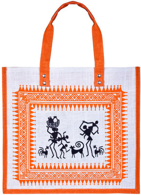 

Jute Cottage Tote(Orange)