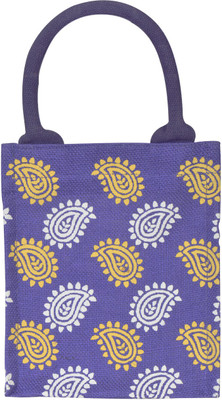 

Jute Cottage Hand-held Bag(Purple)