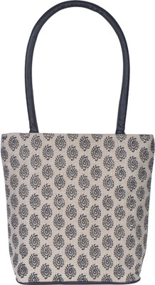 

Jute Cottage Hand-held Bag(Black)