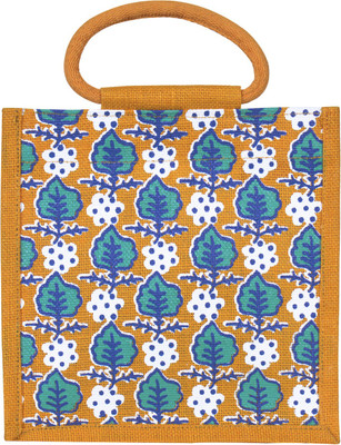 

Jute Cottage Hand-held Bag(Yellow)