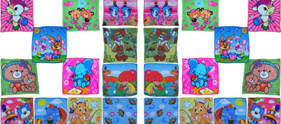 

Best Printed Handkerchief with Soft & Good quality stuff for Kids and Women,22*22 cm,Multi Design and Multi Color,Pack of 24 Handkerchief(Pack of 24)