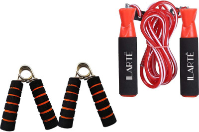 

ILARTE Home Gym Combo Of Orange Gripper & Skipping Rope Home Gym Combo(0 - 20 kg)