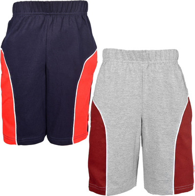 

Gkidz Short For Boys Casual Solid Cotton(Multicolor, Pack of 2