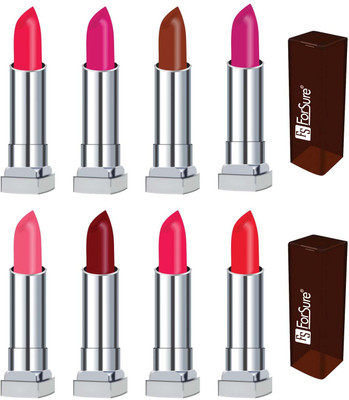 

Forsure VELVET MATTE long lasting lipstick(set of 8)(red orange, magenta, cofee, deep magenta, pink, maroon, sweet sixteen, orange)