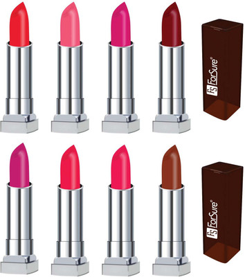 

Forsure VELVET MATTE long lasting lipstick(set of 8 )(red orange, coffee, magenta, orange, deep magenta, sweet sixteen, maroon, pink)