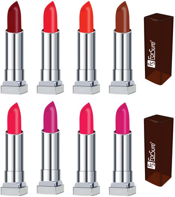 

Forsure VET MATTE long lasting lipstick9set of 8)(maroon, hot red, orange, coggee, red orange, deep magenta, hot pink, magenta, 32 g)