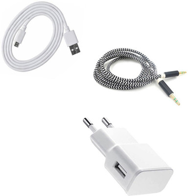 DAKRON Wall Charger Accessory Combo for YU Yutopia(White)